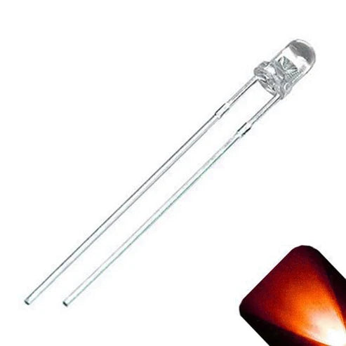 3MM Red Clear LED