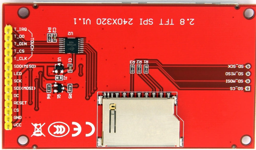 2.8″ SPI TFT Display — ILI9341 Driver (No Touch)