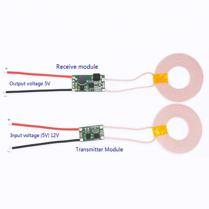 5V 300mA Wireless Power Supply Transmitter Receiver Charging Coil Module