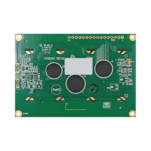 16x4 LCD Display Module Green Backlight | Alphanumeric Character LCD for Arduino, ESP32 & Embedded Systems Projects | Clear Display Output, Low Power Consumption, Parallel Connection