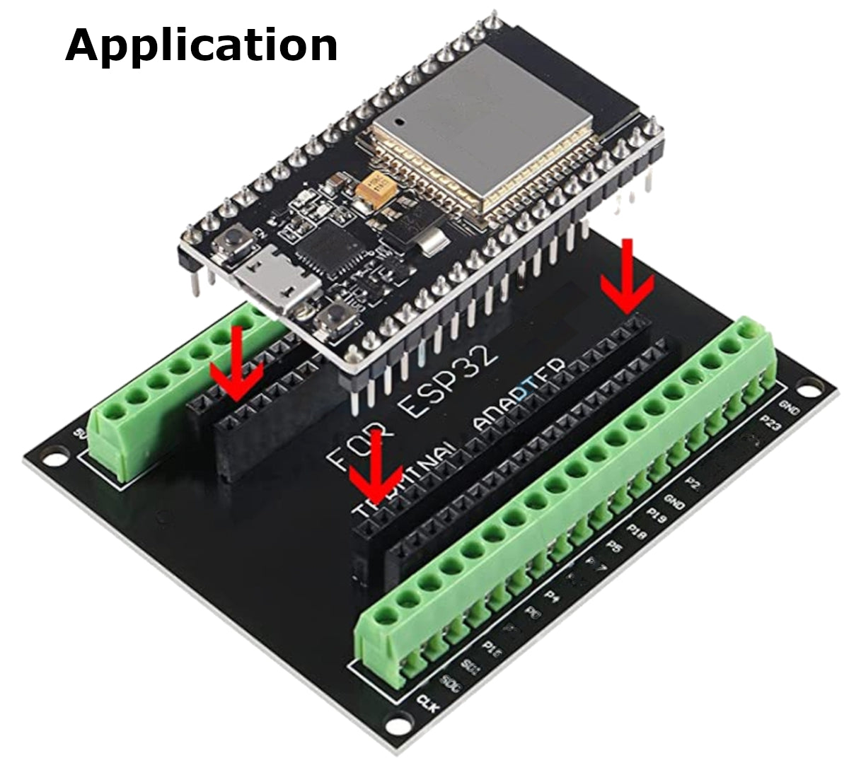 ESP32 38-pin Adapter Board — Breakout & Programming Adapter