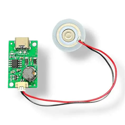 Micro USB Humidifier Kit DIY Mist Maker | Mini Ultrasonic Aroma Diffuser Fogger Module for Car, Home, Office | Silent Cool Mist Maker with Filter & Circuit Board