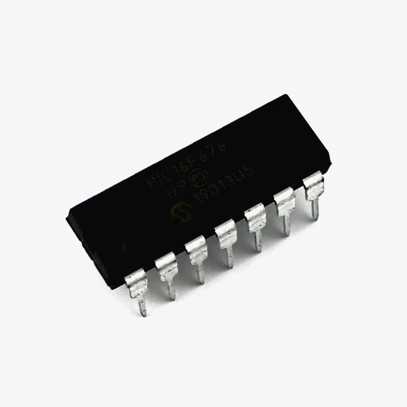 PIC16F676 Microcontroller IC - 14 Pin DIP Package