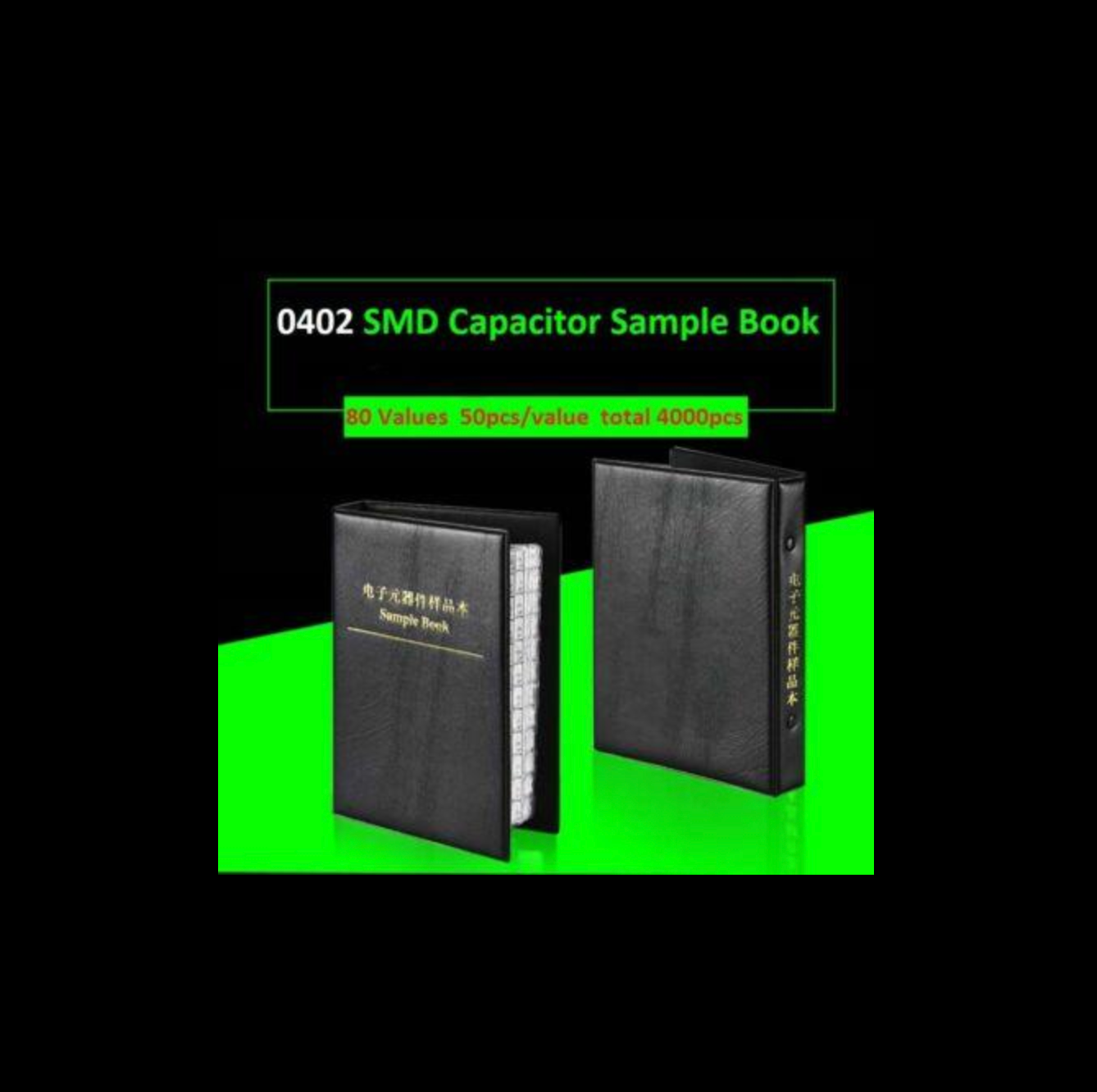 0402 SMD Capacitor Sample Book Kit – 80 Values × 50pcs Each (4000 Capacitors Total)