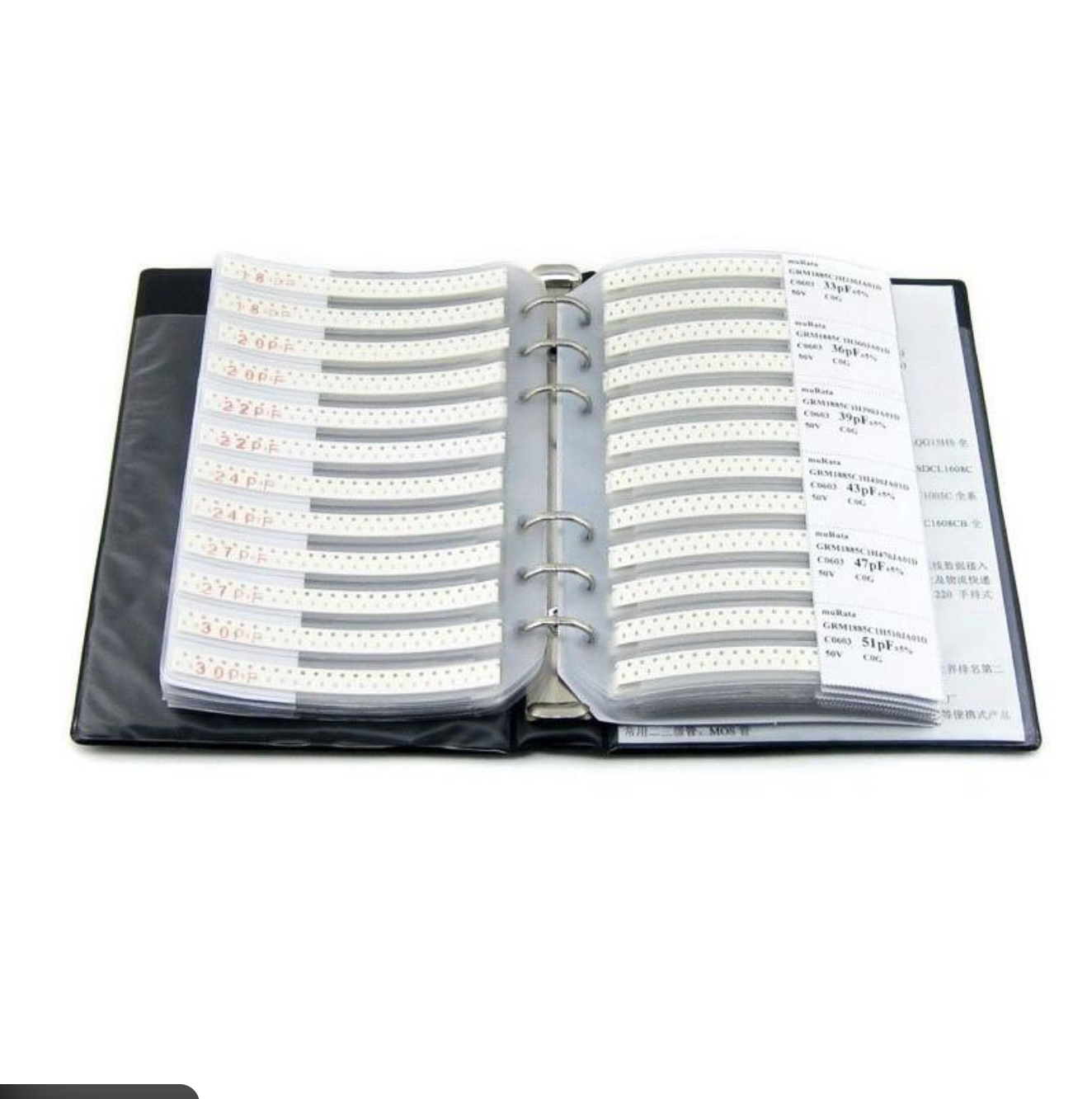 0805 SMD Capacitor Sample Book Kit – 92 Values × 50pcs Each (4600 Capacitors Total)
