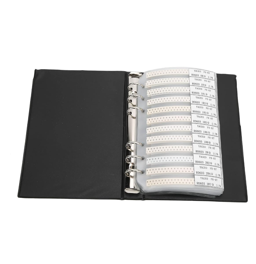 0603 SMD Resistor Sample Book – 170 Values × 25pcs (4250pcs Total) ±1% Tolerance