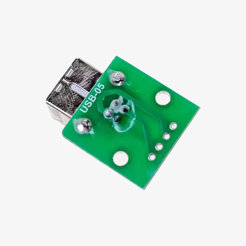 USB Type-B Female Head to DIP 4-Pin Breakout PCB Module