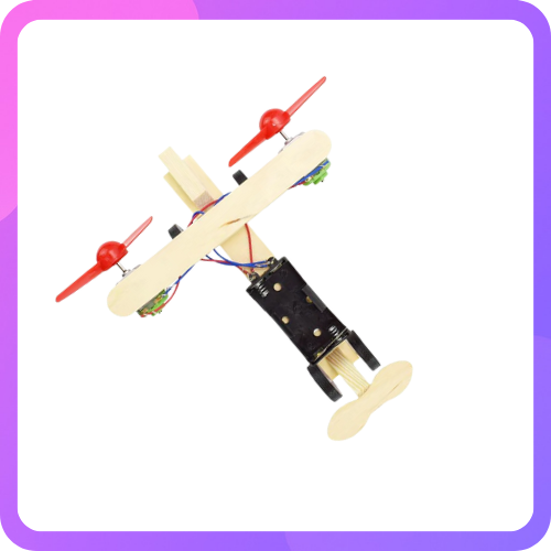 DIY Double Propeller Glider – Wooden Aircraft STEM Toy