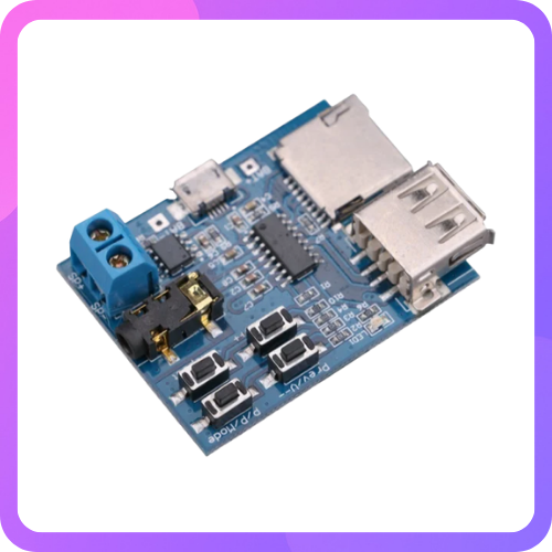 MP3 Decoding Board with TF Card Self Powered