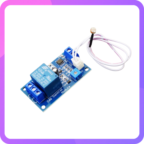 LDR Light Sensor Module with Relay — Automatic Light Control Light Sensitive LDR Relay Module 12V