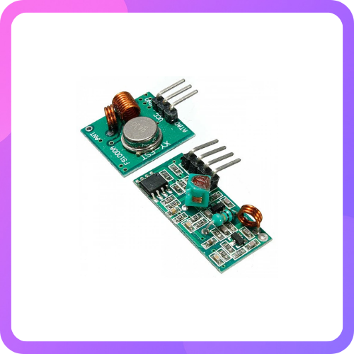 433 MHz ASK/OOK RF Transmitter & Receiver Pair (TX + RX modules)