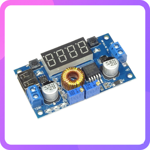 DC-DC XL4015 Adjustable Stepdown Module 5A 75W with 4 Bits Digital Display Voltmeter