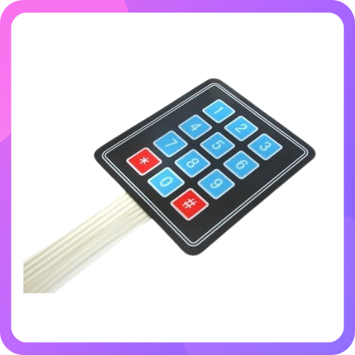 4×3 Matrix 12 keys Membrane Switch Keypad