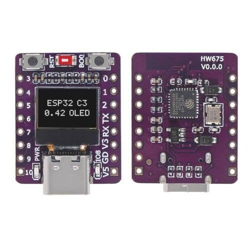 ESP32-C3 Development Board with 0.42" OLED Display (HW675)