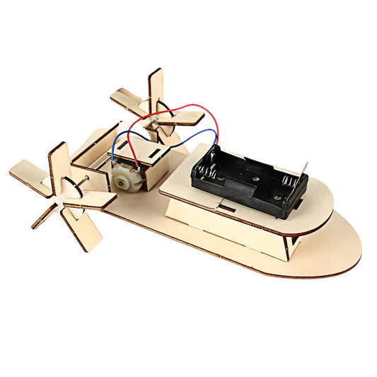DIY Double propellor Wooden Boat – Fun STEM Science Toy for Kids