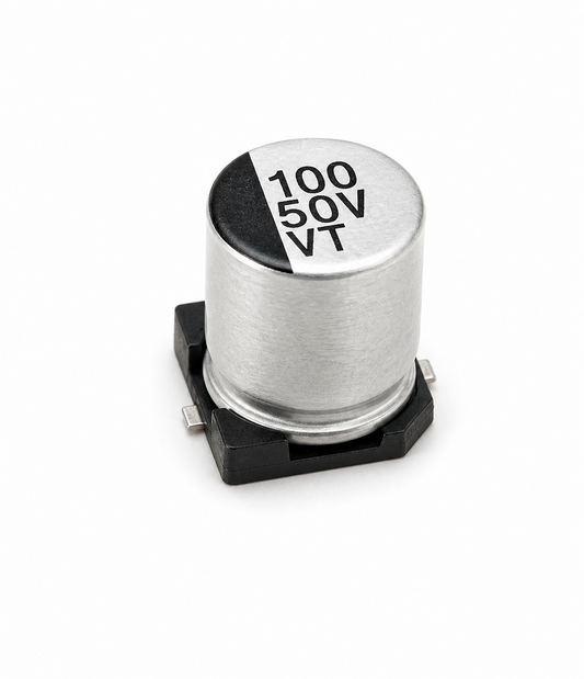 100 UF 50 VDC Chip Aluminium Capacitors 8*10.5