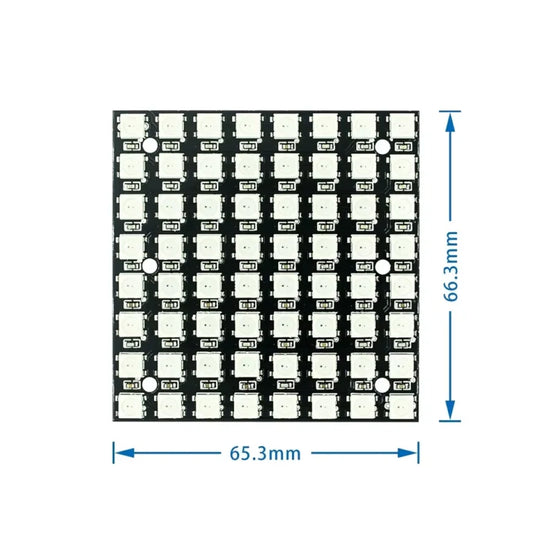 WS2812B 8×8 Addressable RGB LED Matrix Panel 64-Bit 5V