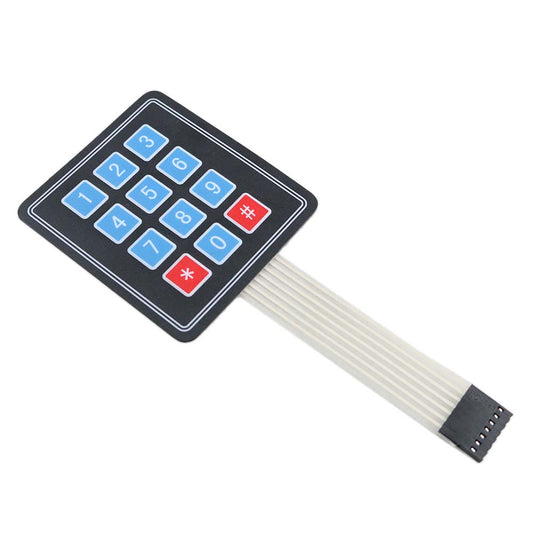 4×3 Matrix 12 keys Membrane Switch Keypad