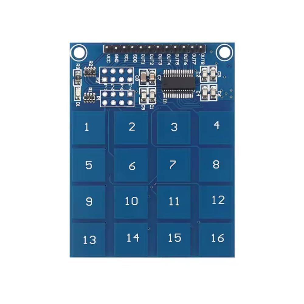TTP229 Capacitive Touch Keypad Module — 16-Key Touch Sensor