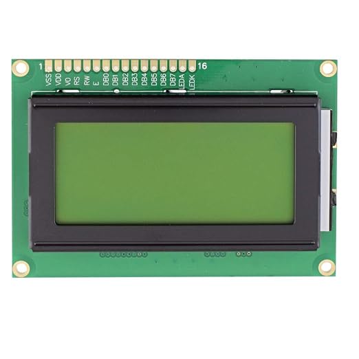 16x4 LCD Display Module Green Backlight | Alphanumeric Character LCD for Arduino, ESP32 & Embedded Systems Projects | Clear Display Output, Low Power Consumption, Parallel Connection