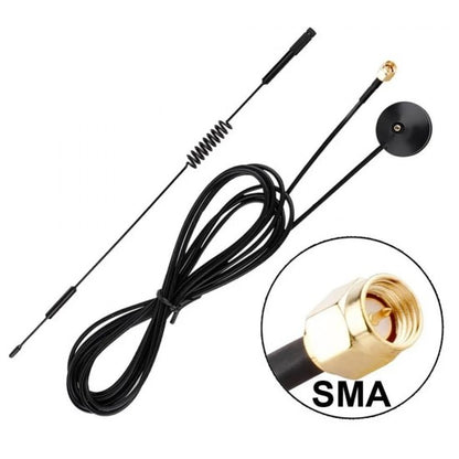 6dBi 900-1800MHz Magnetic Base GSM Antenna 28CM Length With 3 Meter SMA Male Cable