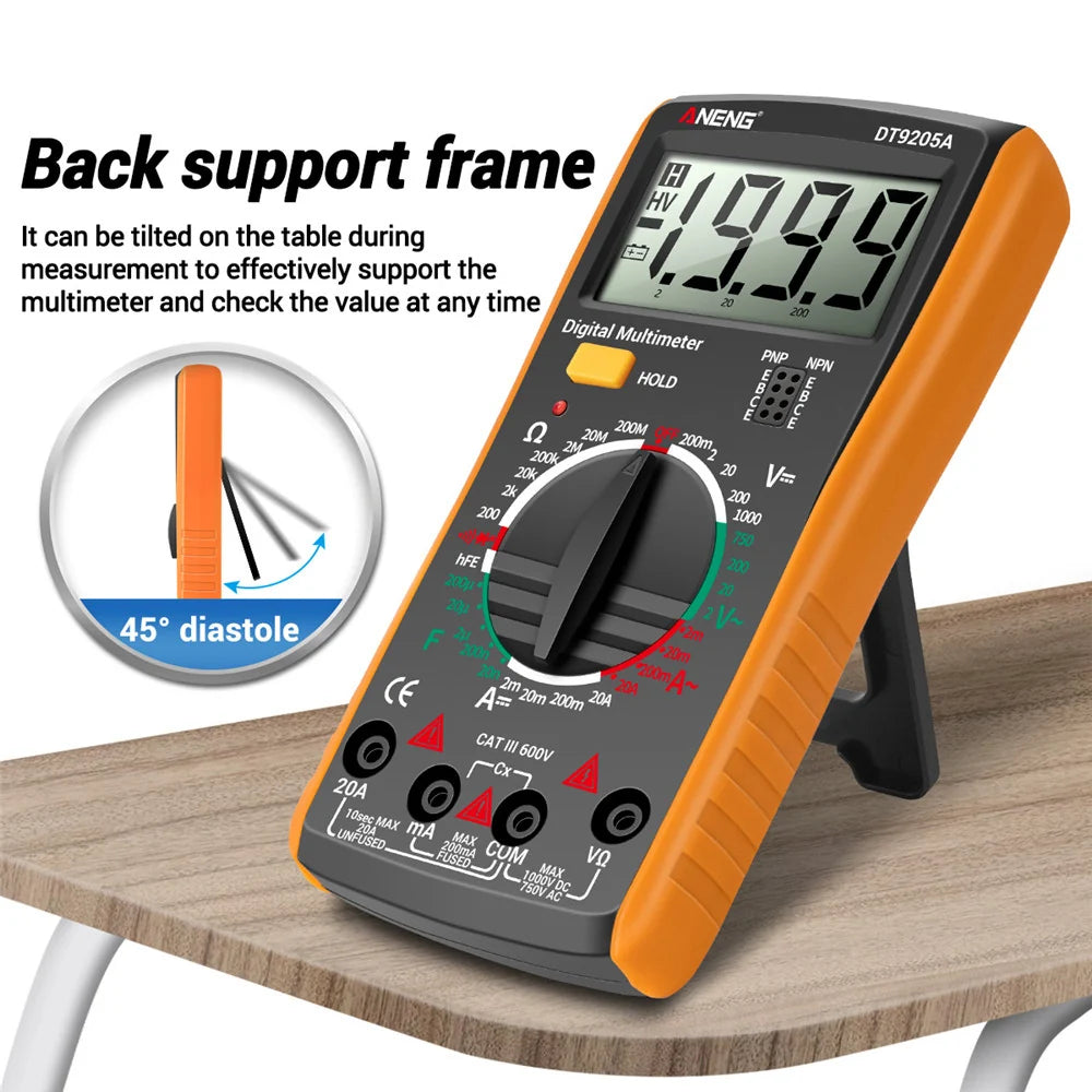 aneng-dt9205a-multifunctional-hd-digital-true-rms-multimeter-ac-dc-voltage-meter-orange
