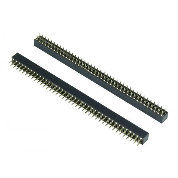 2x40 Pin 2mm Pitch Female Berg Strip Straight Double Row Header Connector