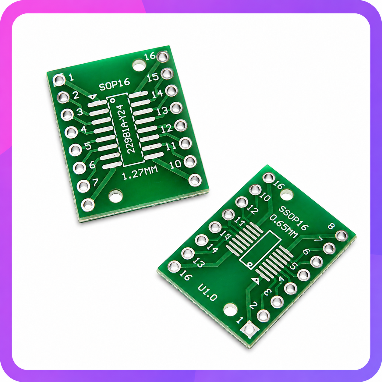 SOP16 to DIP16 Adapter Board