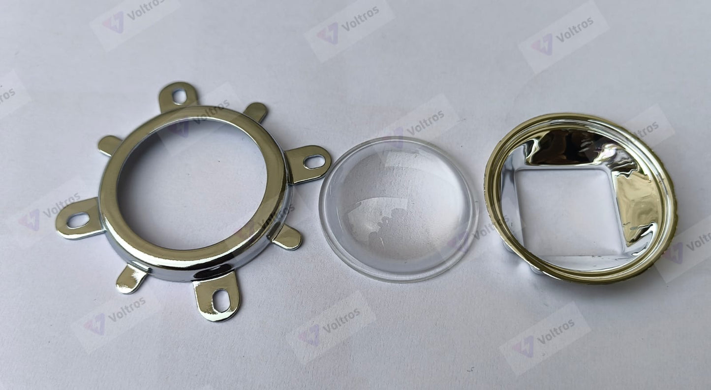LED 20-100W lamp bead lens 44MM optical glass 90 degree led lens