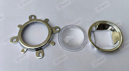 LED 20-100W lamp bead lens 44MM optical glass 90 degree led lens