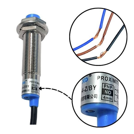 Inductive Proximity Sensor LJ12A3-4-Z/BY - NPN Output current 300 ma, (Detection Range: 4mm)