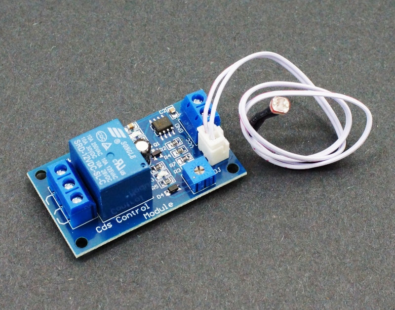 LDR Light Sensor Module with Relay — Automatic Light Control Light Sensitive LDR Relay Module 12V