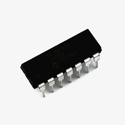 PIC16F676 Microcontroller IC - 14 Pin DIP Package