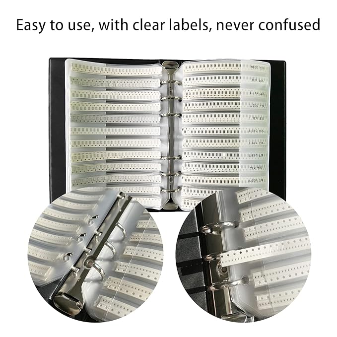 0402 SMD Resistor Sample Book Kit – 170 Values × 50pcs (8500pcs Total) ±1% Tolerance