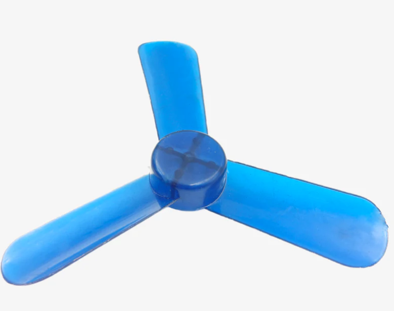 DC Motor Fan Blade 3-Wing Fan For Toy Motor Curved Blade - 4.5 Inches