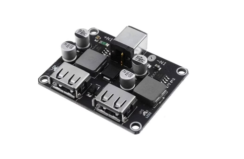 2 Channel USB Dc Dc Buck Converter Fast Charger Module QC3.0 QC2.0
