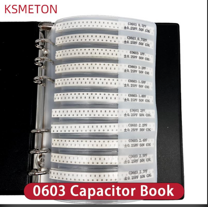 0603 SMD Capacitor Sample Book Kit – 90 Values × 50pcs Each (4500 Capacitors Total)