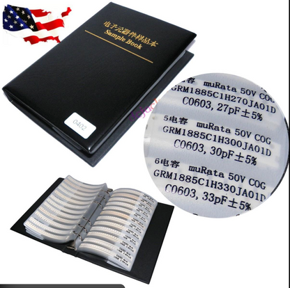 0603 SMD Capacitor Sample Book Kit – 90 Values × 25pcs Each (2250 Capacitors Total)
