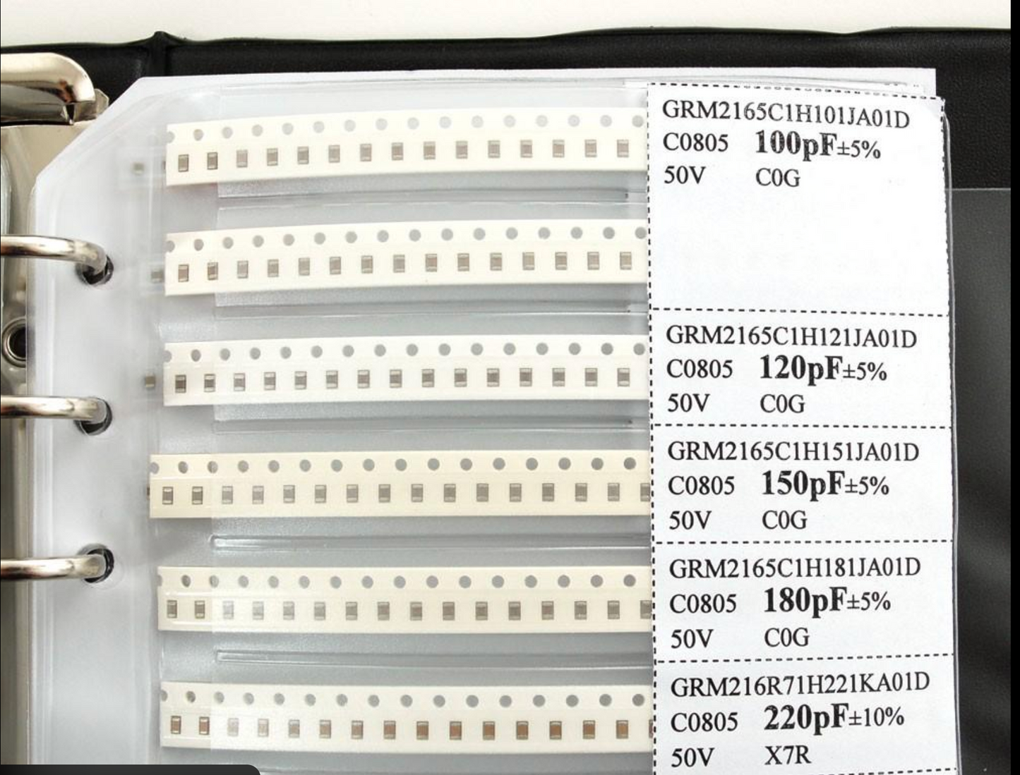 0805 SMD Capacitor Sample Book Kit – 92 Values × 25pcs Each (2300 Capacitors Total)