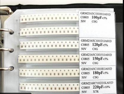 0805 SMD Capacitor Sample Book Kit – 92 Values × 25pcs Each (2300 Capacitors Total)