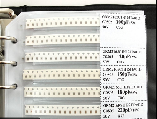 0805 SMD Capacitor Sample Book Kit – 92 Values × 25pcs Each (2300 Capacitors Total)