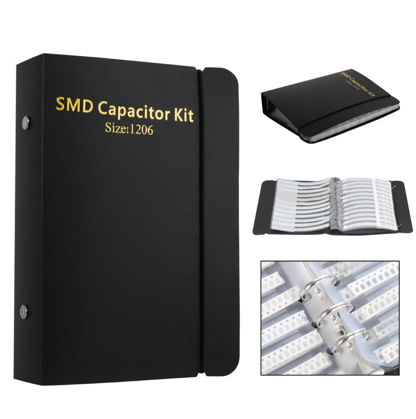 1206 SMD Capacitor Sample Book Kit – 80 Values × 50pcs Each (4000 Capacitors Total)