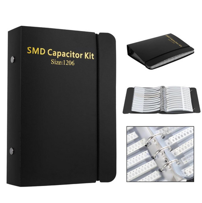 1206 SMD Capacitor Sample Book Kit – 80 Values × 20pcs Each (1600 Capacitors Total)