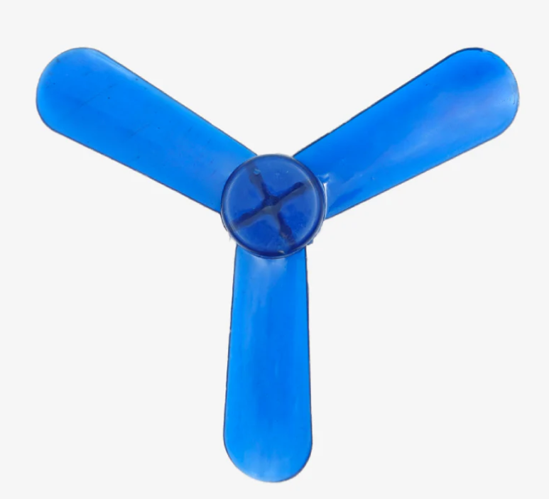 DC Motor Fan Blade 3-Wing Fan For Toy Motor Curved Blade - 4.5 Inches
