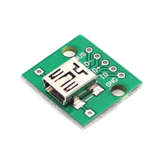 Mini USB Turn Dip Female Mini USB Type B Female SMD DIP Switch Adapter