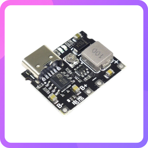 18650 3.7V 4.2V Battery Type-C Charger Board DC-DC Step-Up Boost Module