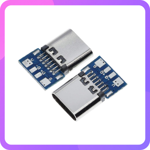 USB 3.1 Type C Connector 24 Pins Female Plug Socket Receptacle Adapter to Solder Wire & Cable 24P PCB Board Support Module
