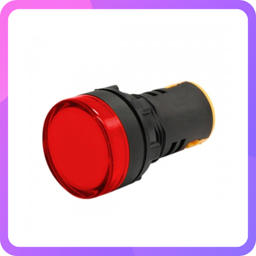 Red AC/DC12V 16mm AD16-16E LED Power Pilot Signal Indicator Lamp