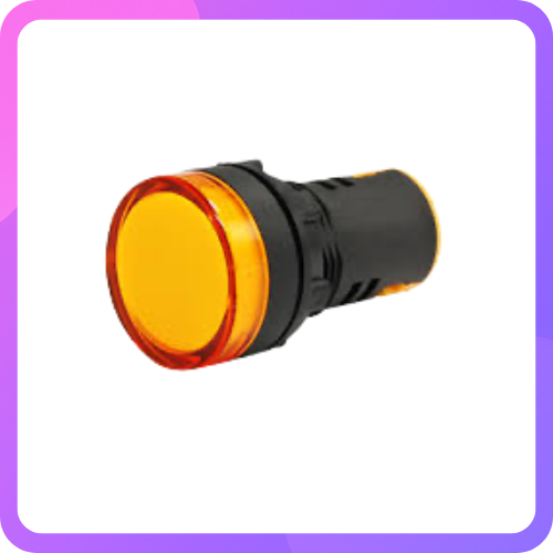 Yellow AC/DC12V 16mm AD16-16C LED Power Pilot Signal Light Lamp