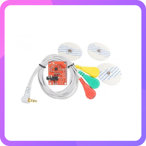 Heart Rate Monitor Kit with AD8232 ECG sensor module – Good Quality